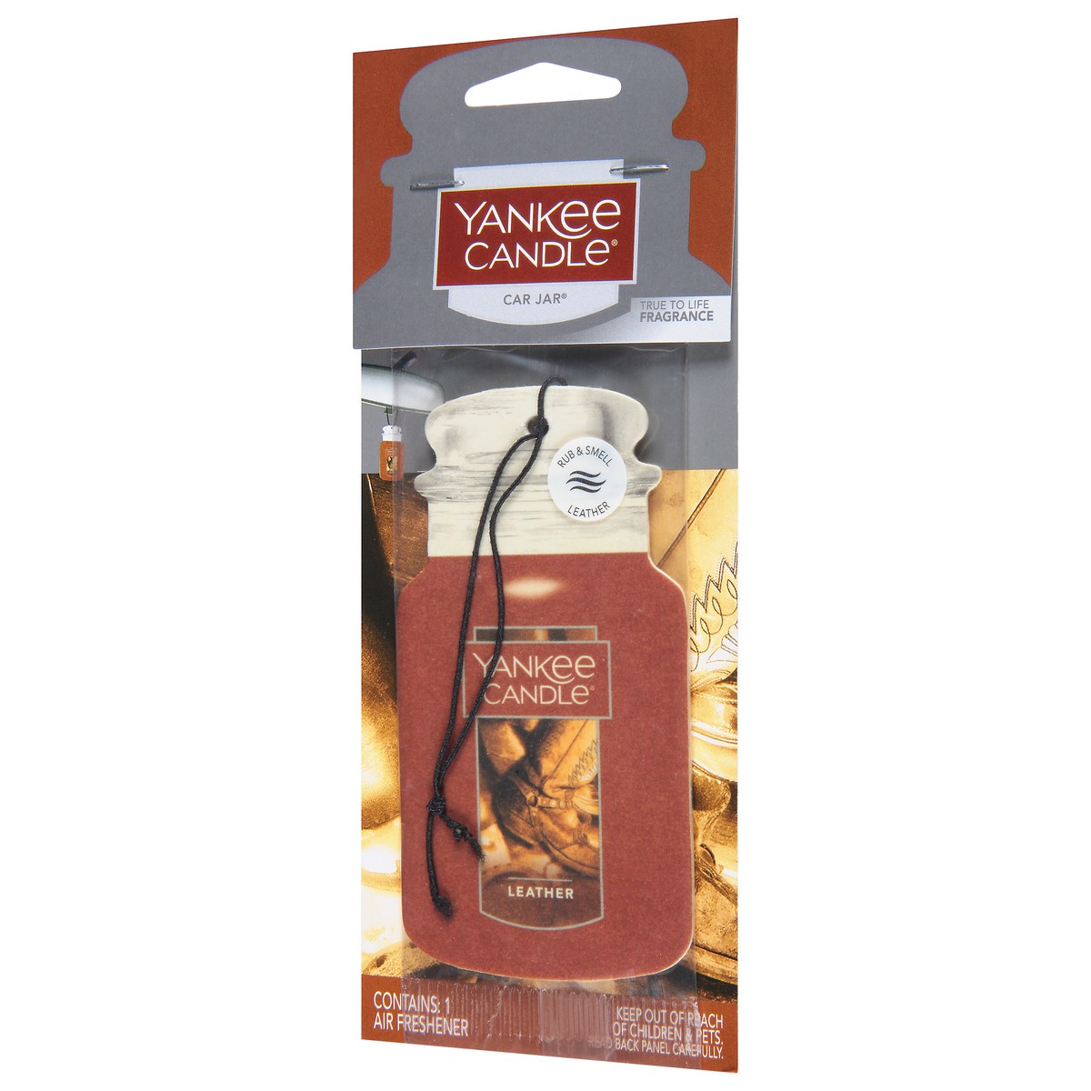 slide 2 of 11, Yankee Candle Car Jar Leather, 1 ct
