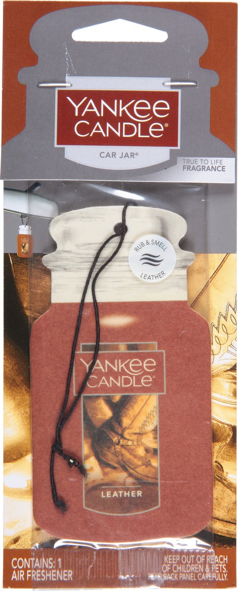slide 4 of 11, Yankee Candle Car Jar Leather, 1 ct