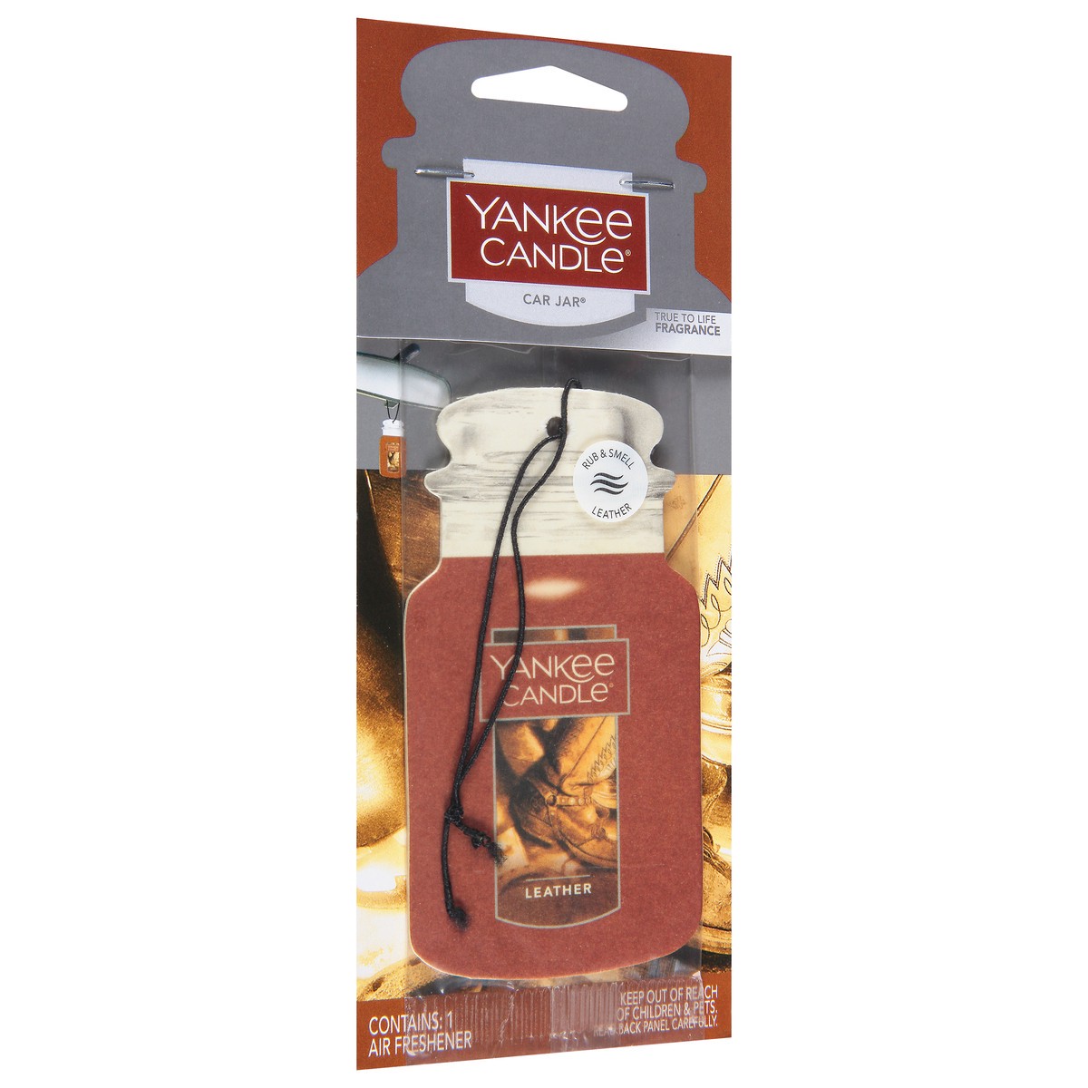 slide 7 of 11, Yankee Candle Car Jar Leather, 1 ct