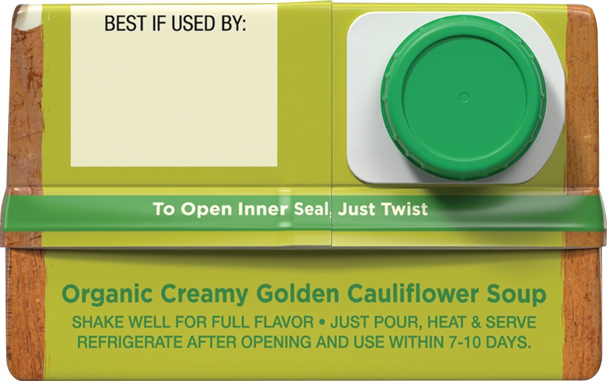 slide 6 of 9, Pacific Foods Organic Creamy Golden Cauliflower Soup, 32 oz