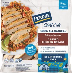 Perdue Short Cuts Carved Rotisserie Seasoned Carved Chicken Breast 9 oz