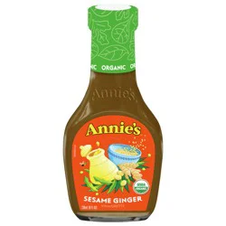 Annie's Organic Sesame Ginger Vinaigrette Salad Dressing, 8 fl oz