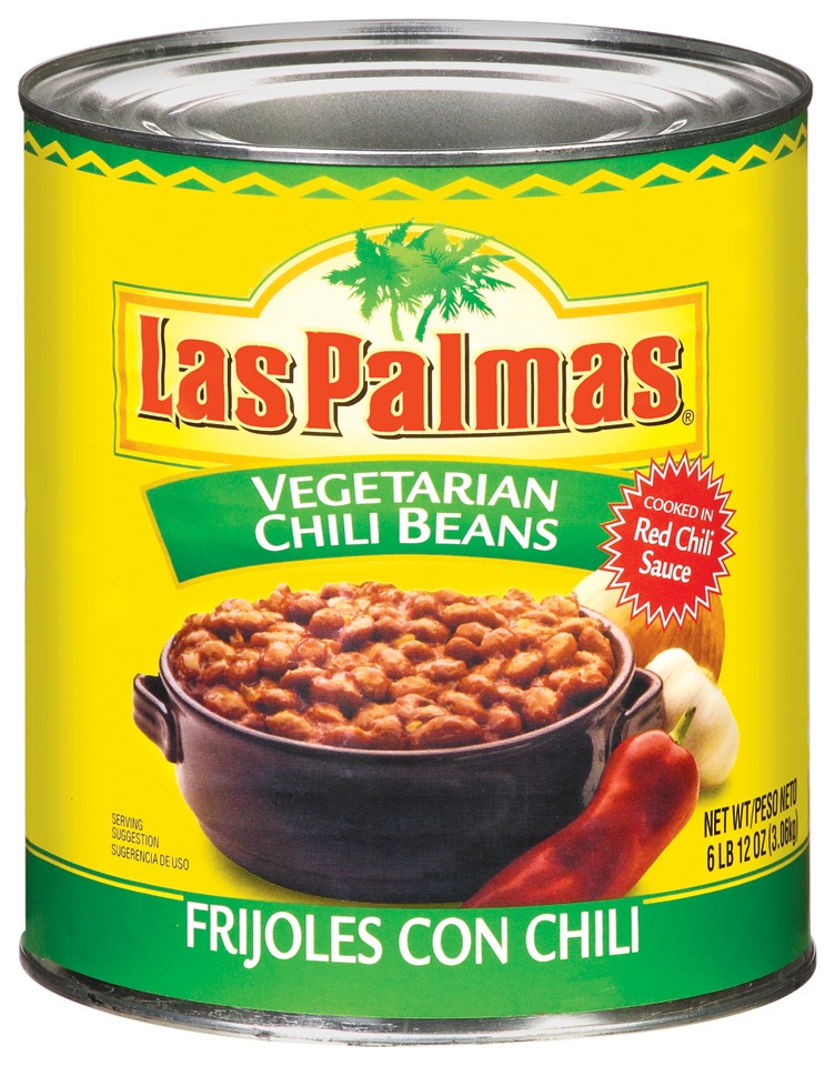 slide 1 of 1, Las Palmas Vegetarian Chili Beans, 108 oz