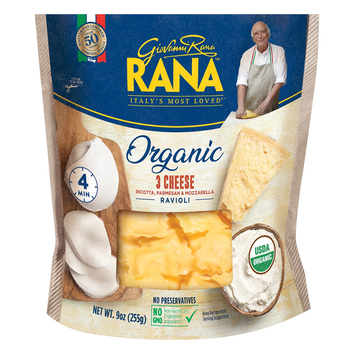 slide 3 of 3, Rana Organic Refrigerated Pasta, 9 oz