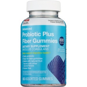 slide 1 of 1, CVS Health Advanced Probiotic Gummies Plus Fiber, 65 ct