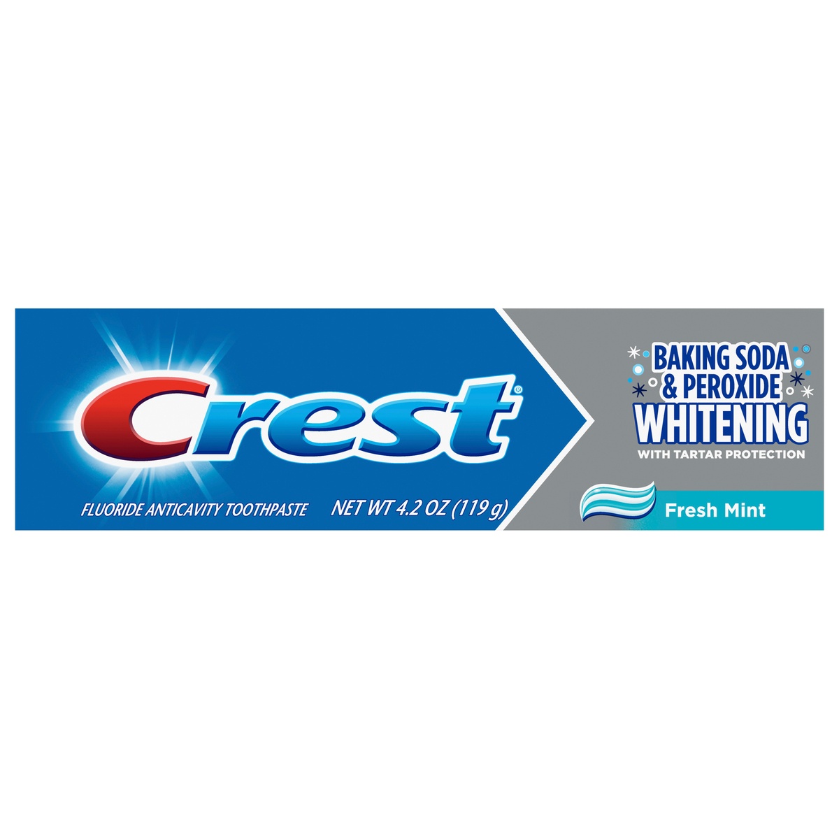 slide 1 of 6, Crest Cavity & Tartar Protection Toothpaste, Whitening Baking Soda & Peroxide, 4.2 oz, 4.2 oz