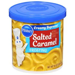 Pillsbury Creamy Supreme Salted Caramel Frosting, 16 oz Tub