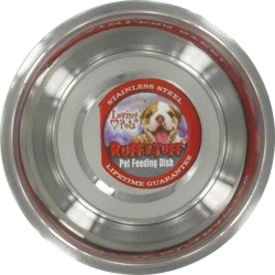Loving Pets Ruff-N-Tuff Stainless Steel Pet Feeding Dish