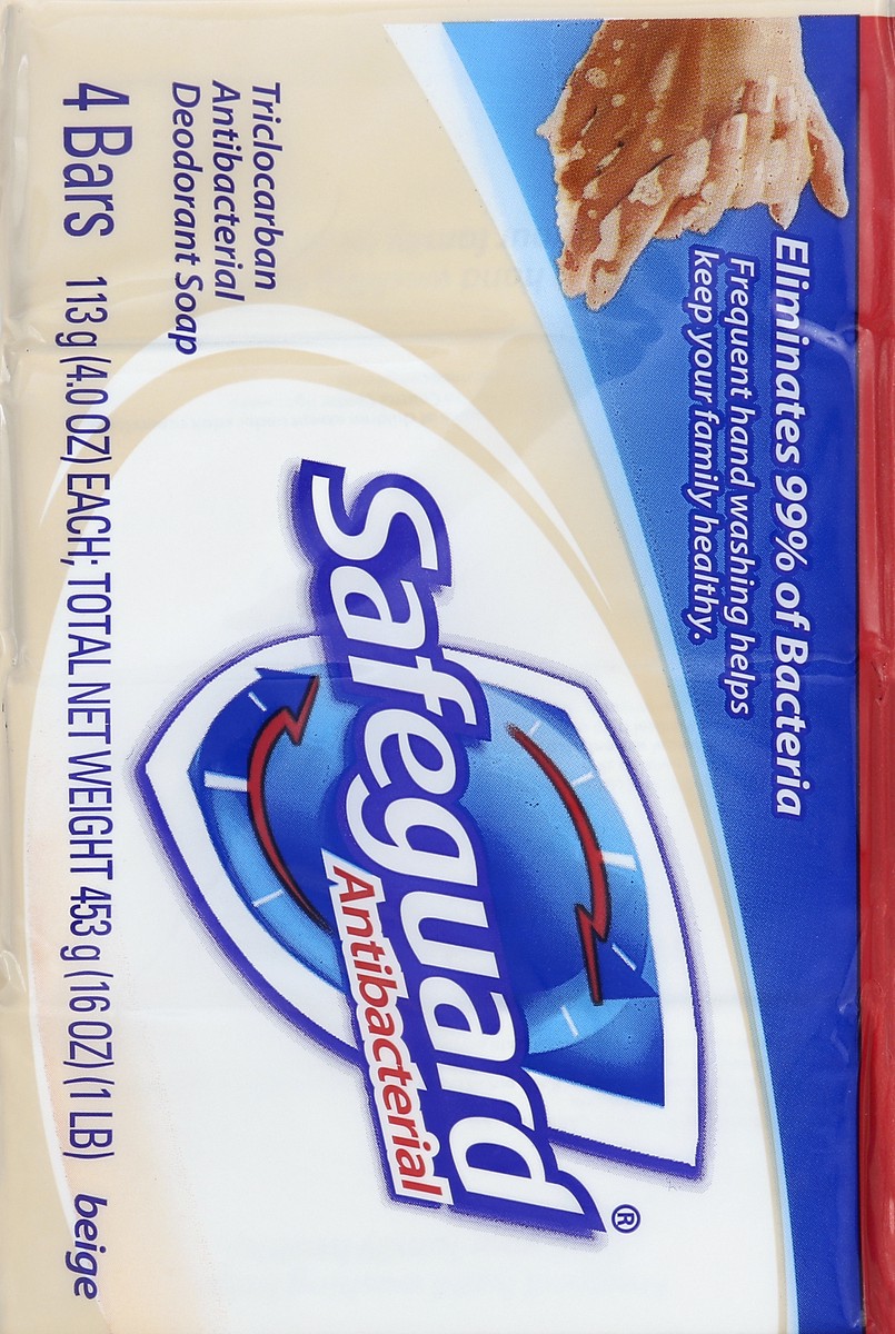 slide 5 of 5, Safeguard Deodorant Soap 4 ea, 4 ct