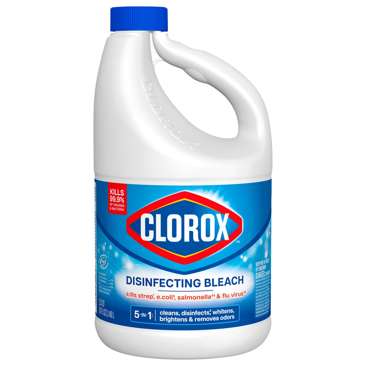 slide 1 of 6, Clorox Disinfecting Bleach, 81 Fluid Ounces, 2.53 qt