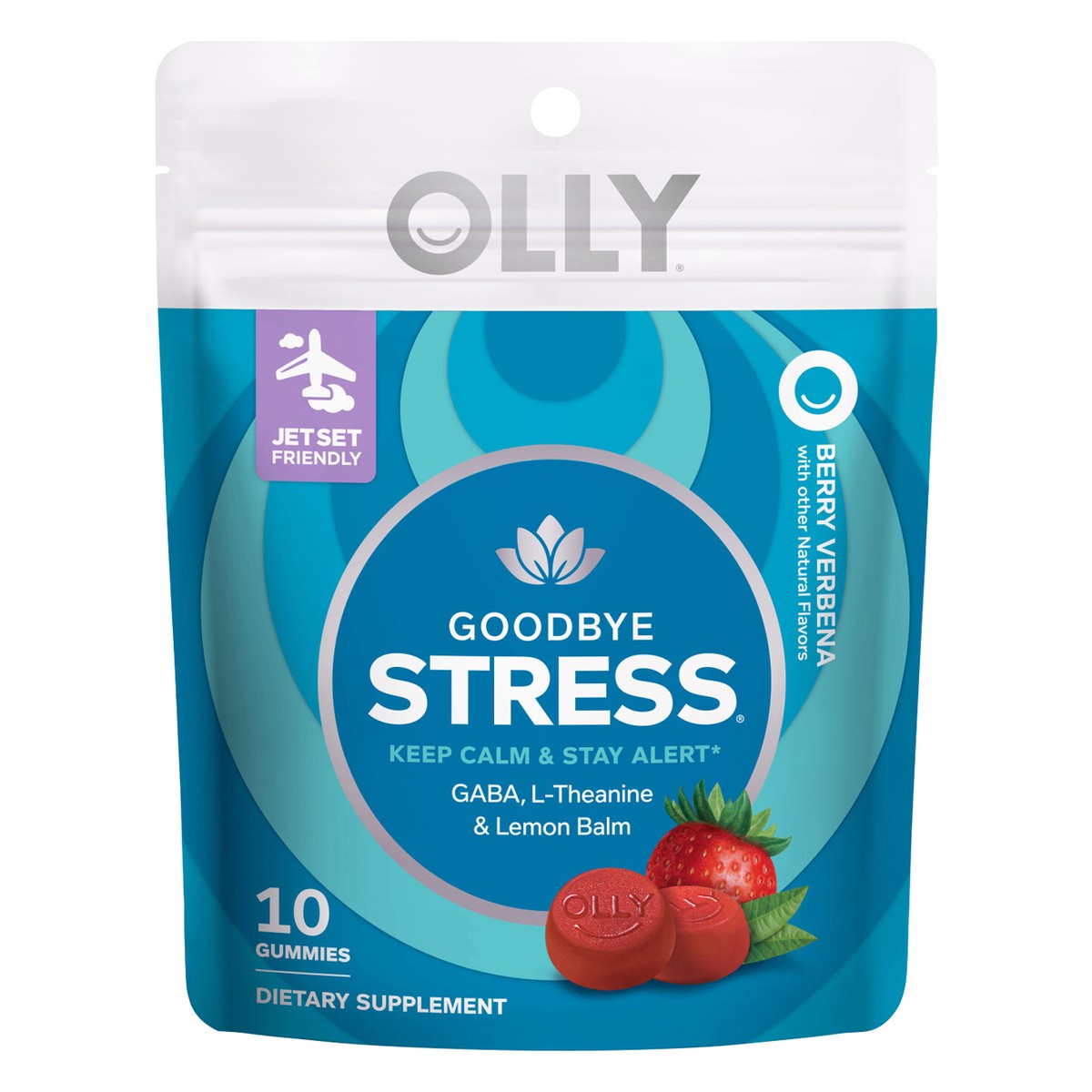 slide 1 of 1, Olly Goodbye Stress - 10ct (Trial & Travel), 10 ct