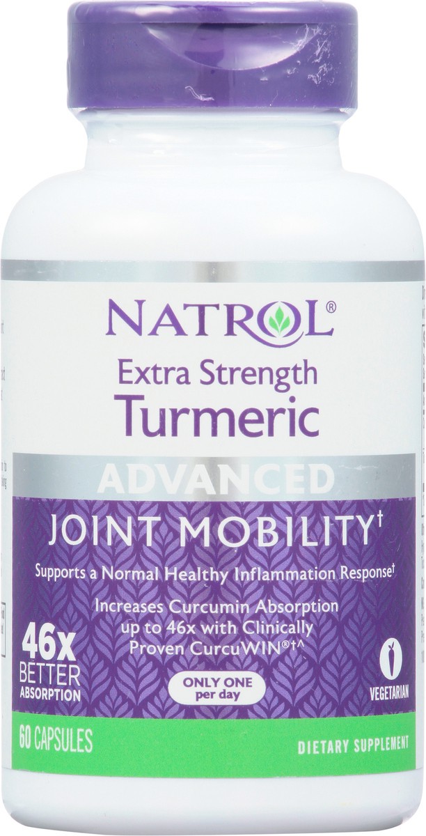slide 11 of 13, Natrol Capsules Extra Strength Advanced Turmeric 60 ea, 60 ct