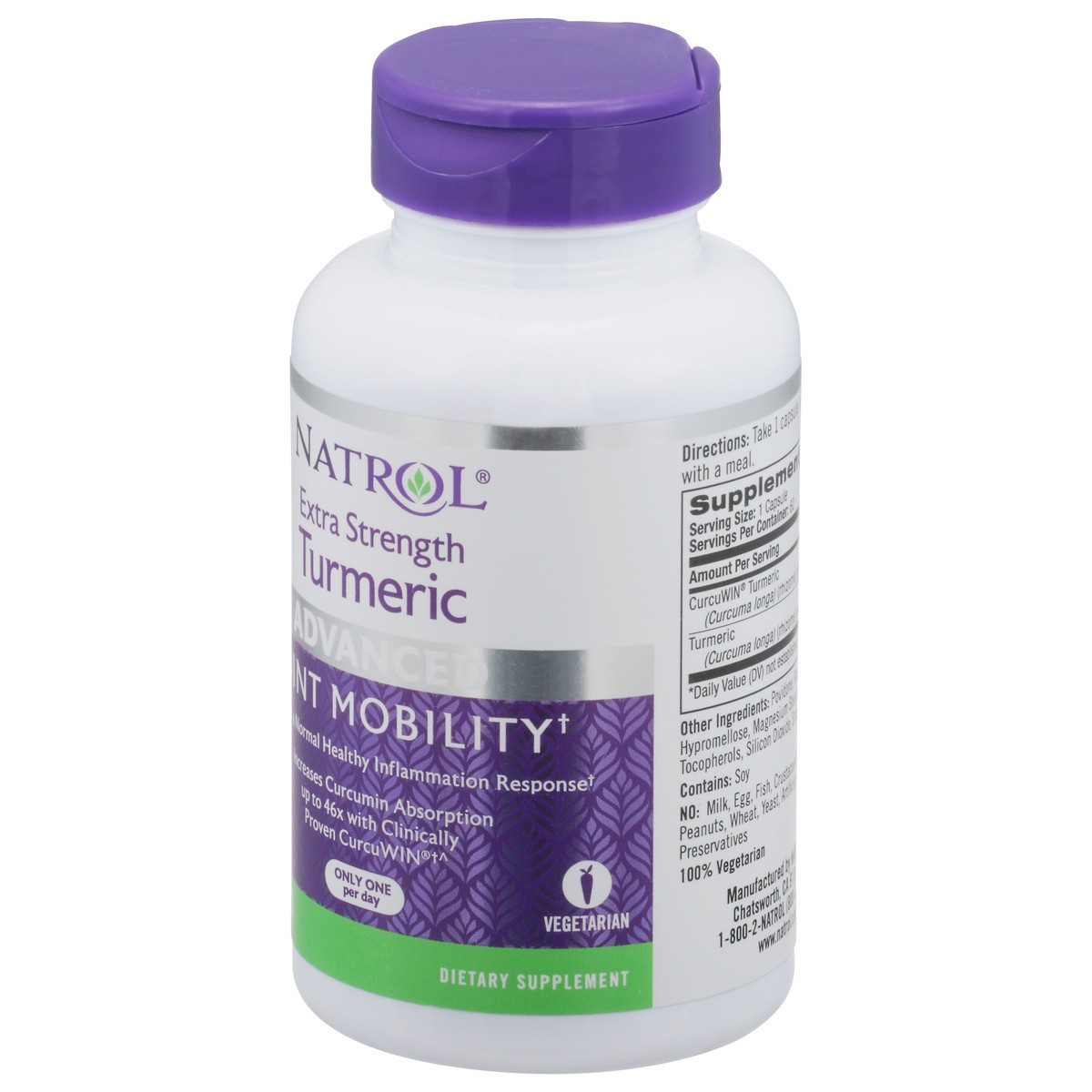 slide 10 of 13, Natrol Capsules Extra Strength Advanced Turmeric 60 ea, 60 ct