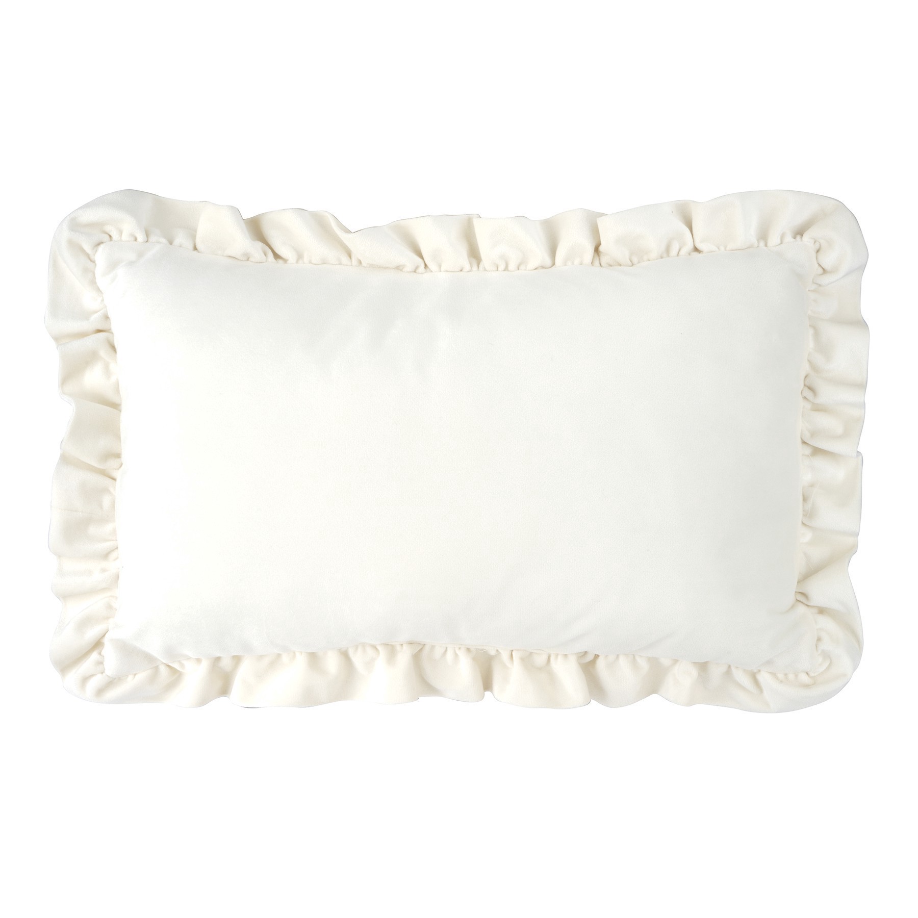 slide 2 of 2, 12" X 20" White Ruffled Joyeux Noel Lumbar Throw Pillow By Ashland, 12 in x 20 in