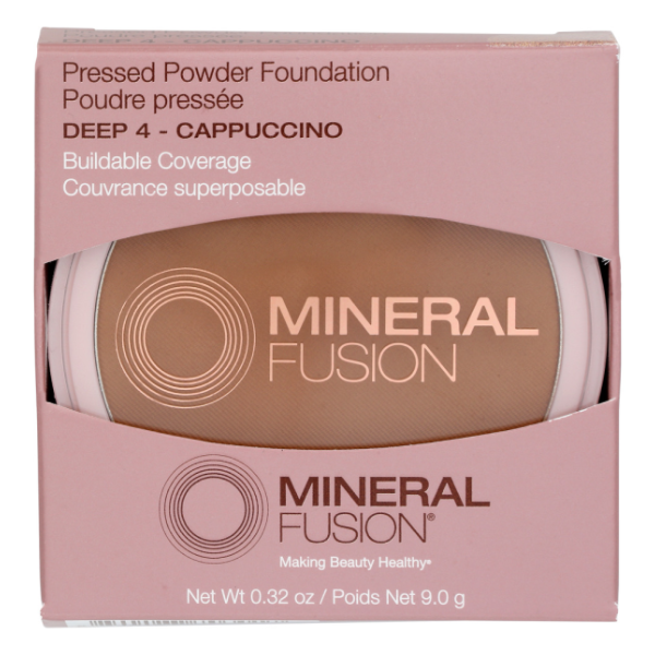 slide 1 of 1, Mineral Fusion Pressed Powder Foundation Deep 4 - Cappuccino, 1 ct
