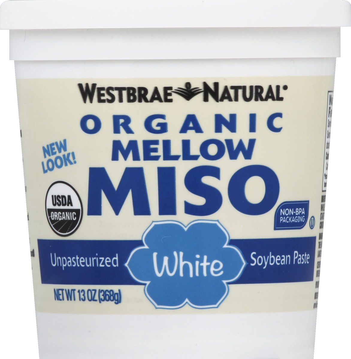 slide 5 of 6, Westbrae Natural Organic Mellow White Miso Soybean Paste, 13 oz