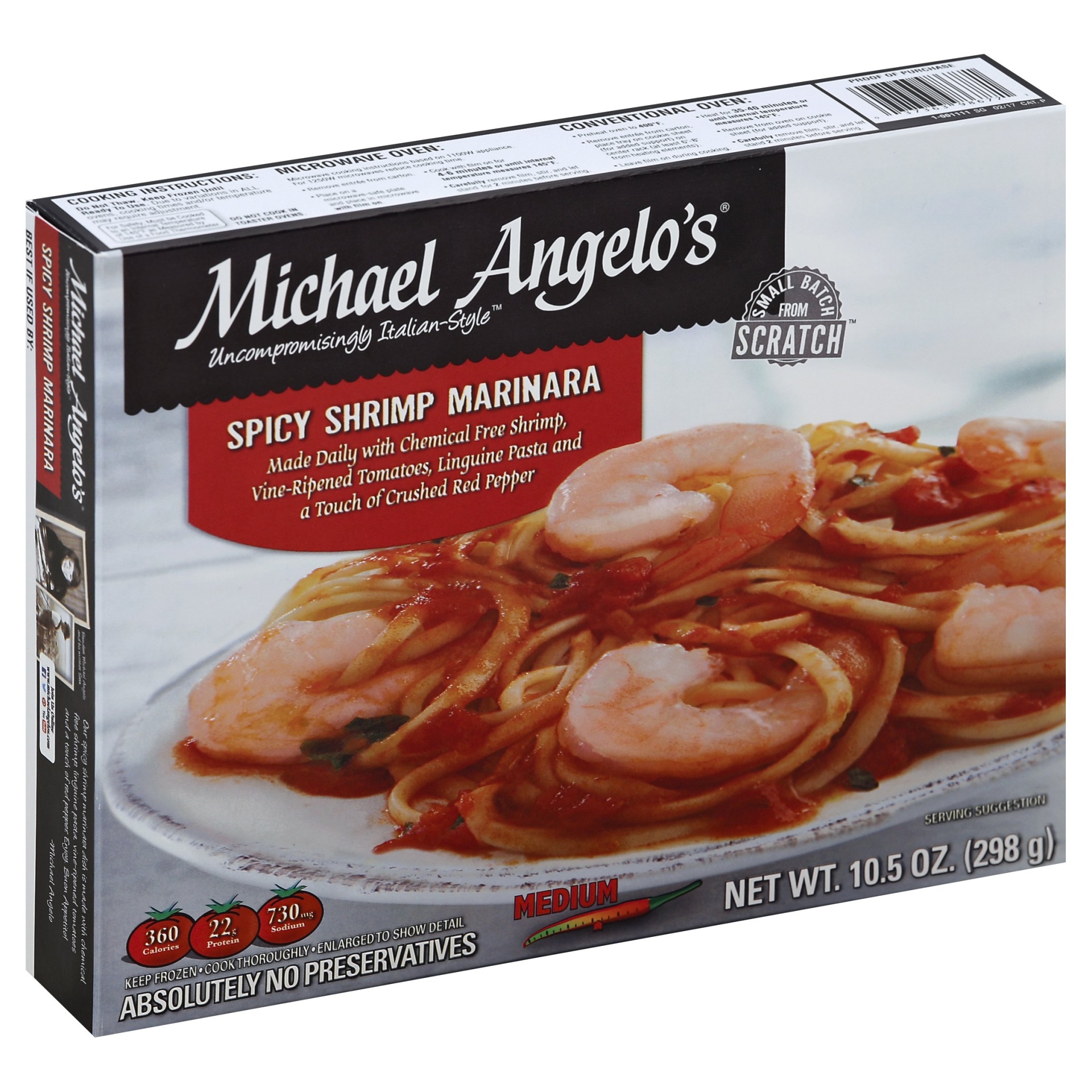 slide 1 of 1, Michael Angelo's Spicy Shrimp Marinara 10.5 oz, 10.5 oz