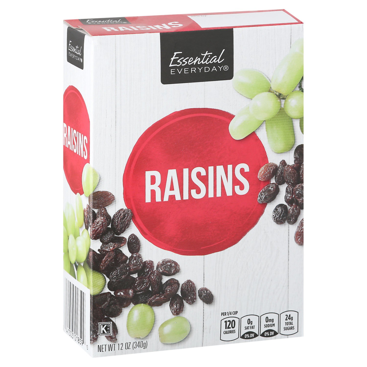 slide 1 of 1, Essential Everyday Raisins In Box, 12 oz