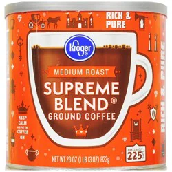 Kroger Supreme Blend Medium Roast Ground Coffee