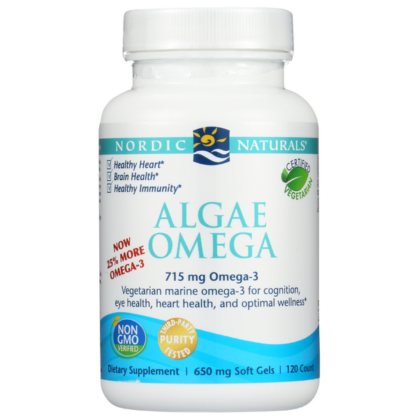 slide 1 of 1, Nordic Naturals Algae Omega 120Ct, 120 ct