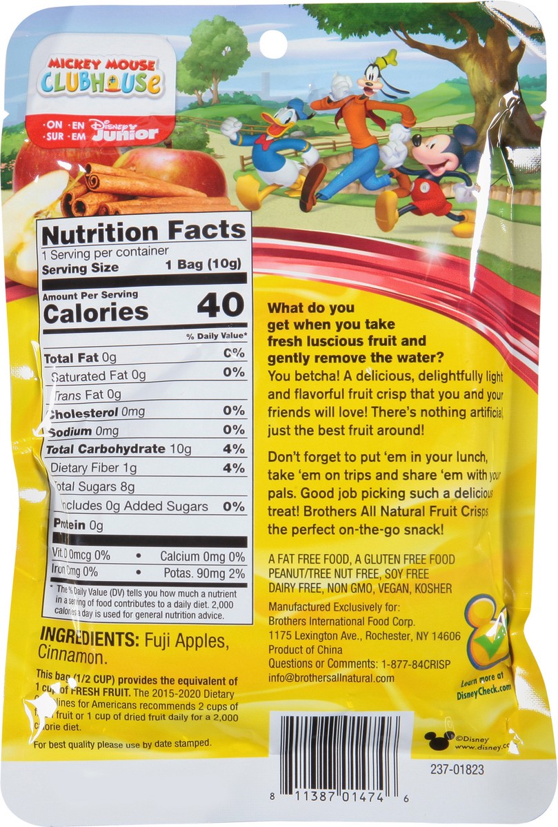 slide 10 of 12, Brothers All Natural Fuji Apples & Cinnamon Fruit Crisps 0.35 oz, 0.35 oz