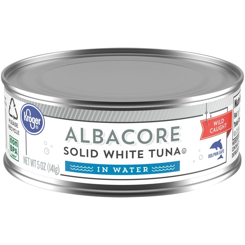 slide 1 of 1, Kroger Solid White Albacore Tuna In Water, 5 oz