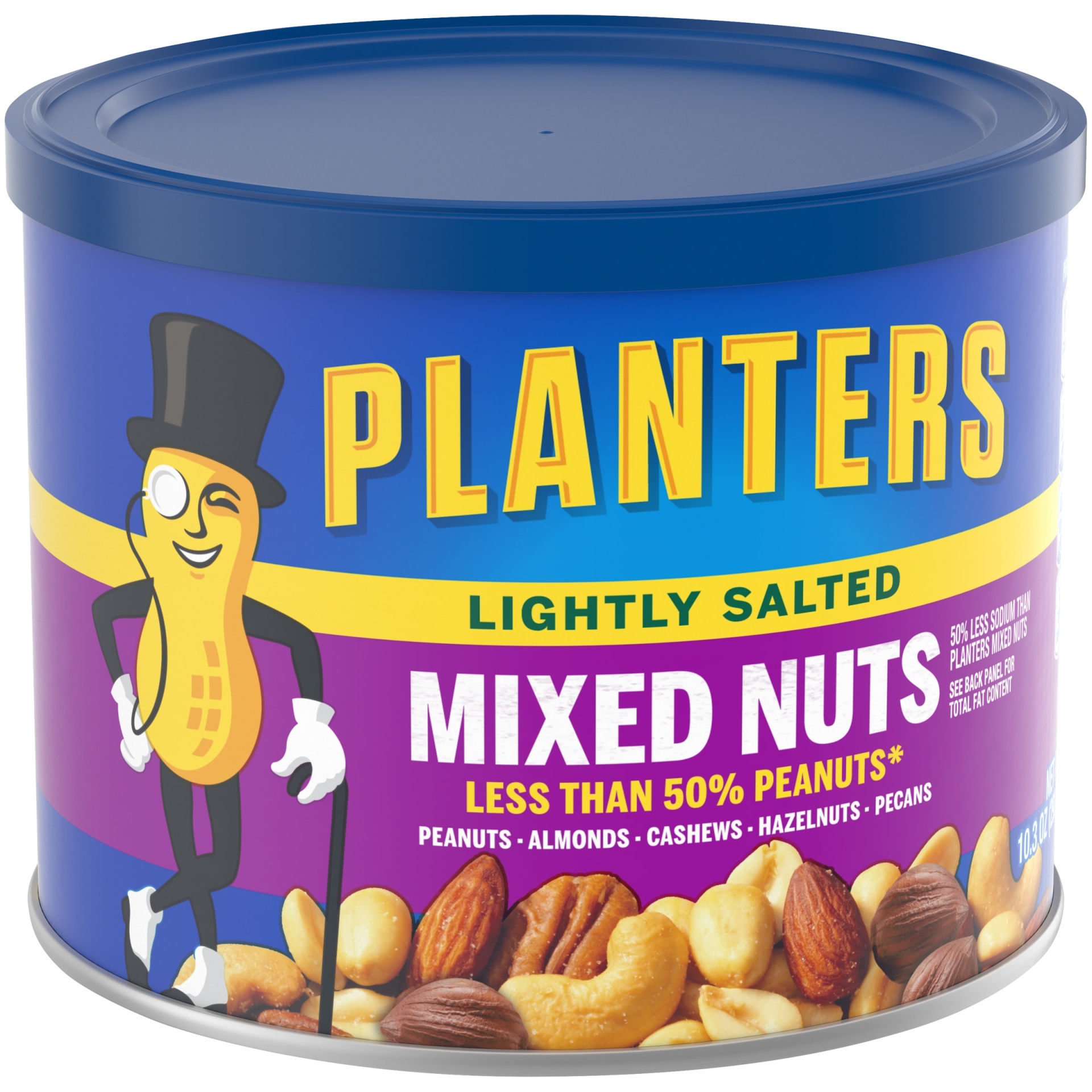 slide 3 of 7, Planters Lightly Salted Mixed Nuts 10.3 oz, 10.3 oz