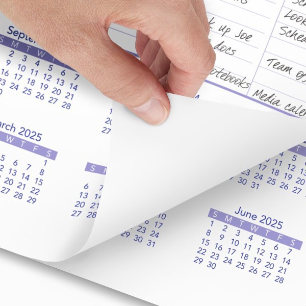 slide 2 of 7, 2024-2025 At-A-Glance Academic Large Monthly Wall Calendar, 15-1/2"" X 22-3/4"", Red/Blue, July To June, 1 ct