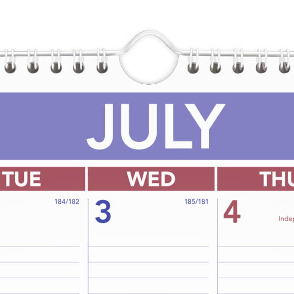 slide 7 of 7, 2024-2025 At-A-Glance Academic Large Monthly Wall Calendar, 15-1/2"" X 22-3/4"", Red/Blue, July To June, 1 ct
