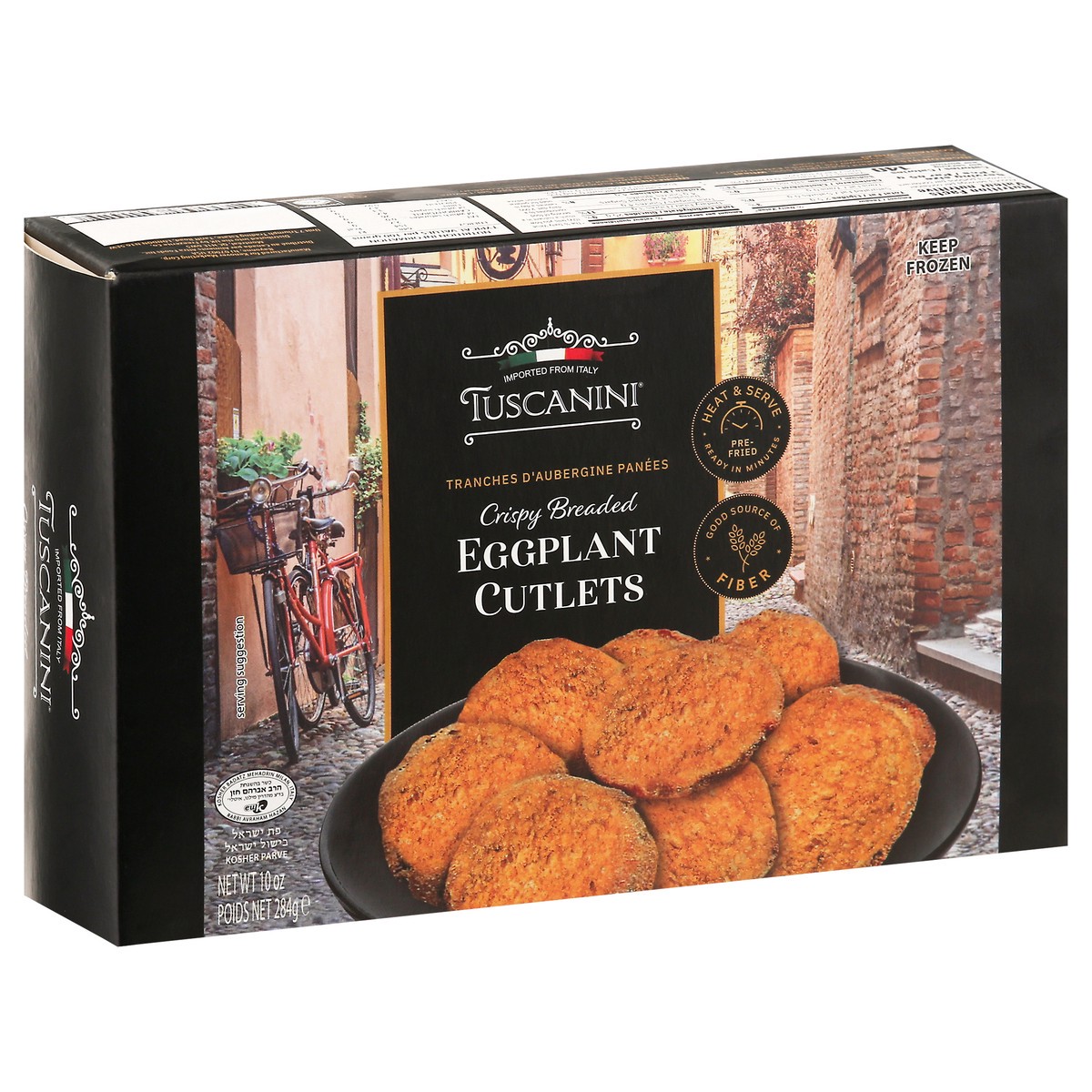slide 6 of 11, Tuscanini Crispy Breaded Eggplant Cutlets 10 oz, 10 oz