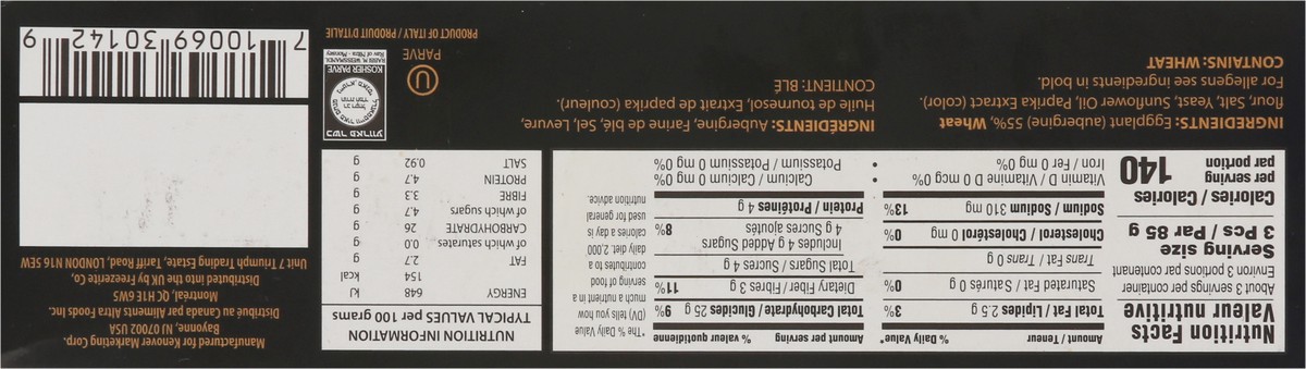 slide 10 of 11, Tuscanini Crispy Breaded Eggplant Cutlets 10 oz, 10 oz