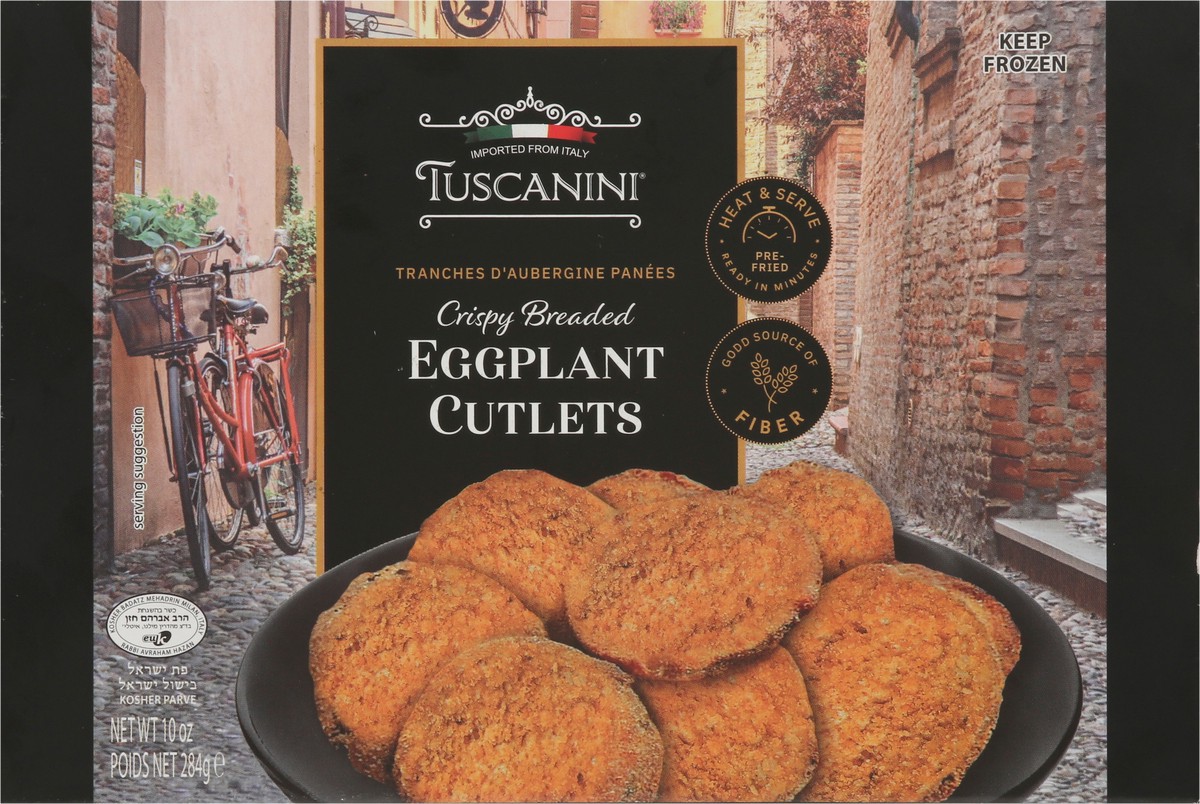slide 9 of 11, Tuscanini Crispy Breaded Eggplant Cutlets 10 oz, 10 oz