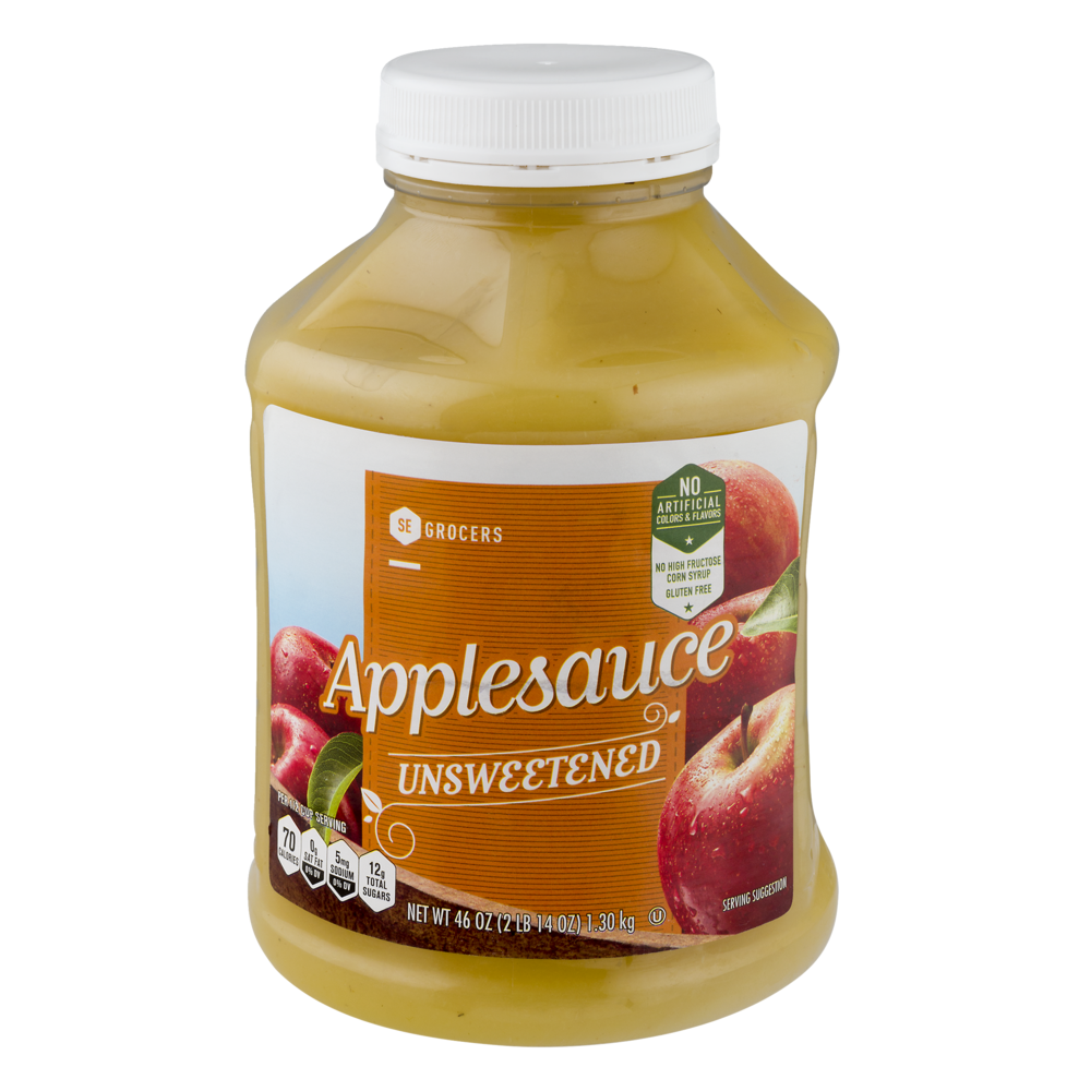 slide 1 of 1, SE Grocers Applesc Naturl Unswt, 46 oz