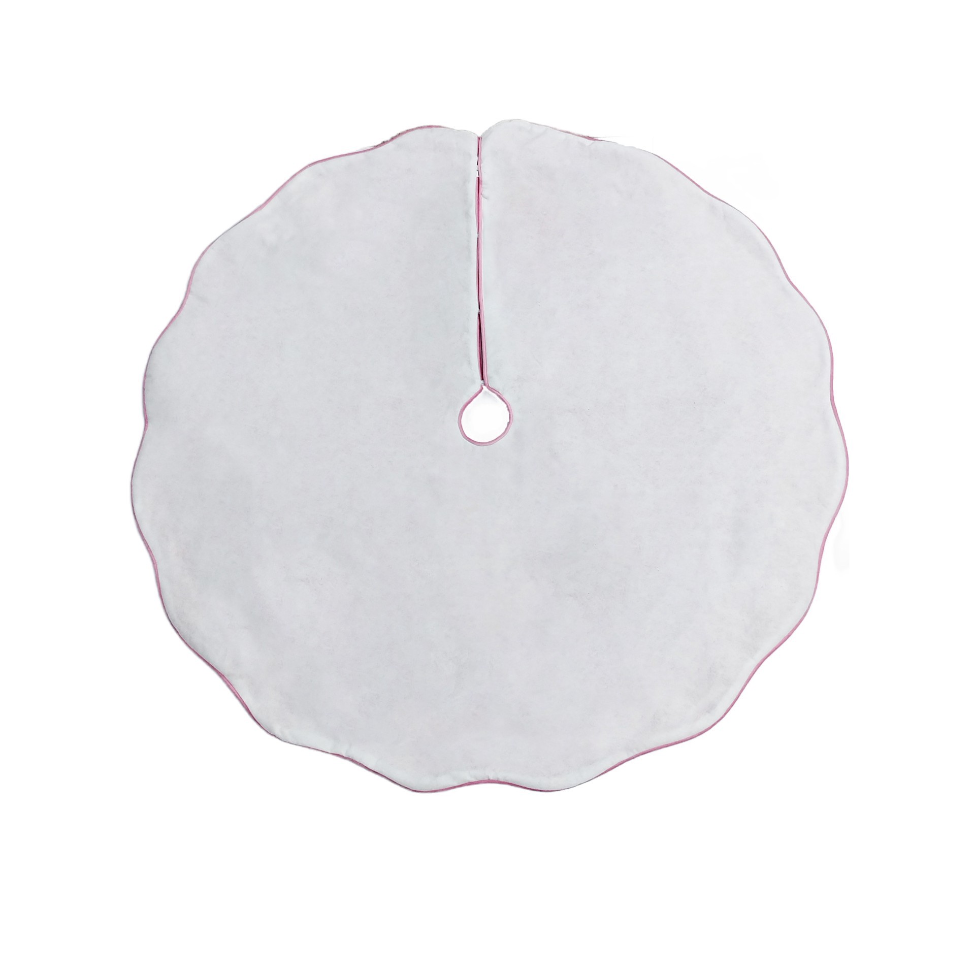 slide 2 of 2, 4ft. Pink With Red Bows Tree Skirt By Ashland, 4 ft