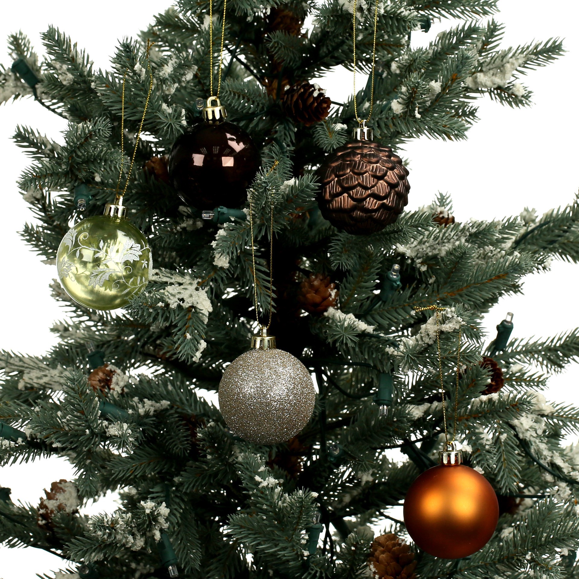 slide 3 of 3, 5 Pack 2.2" Gingerbread Forest Shatterproof Ball Ornaments By Ashland, 5 ct