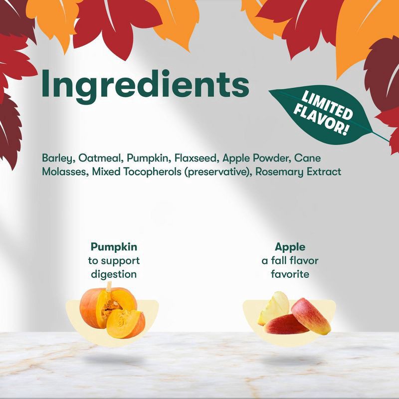 slide 4 of 6, Jinx Halloween Pumpkin & Apple Crunchy Dog Treat Biscuits - 16oz, 16 oz