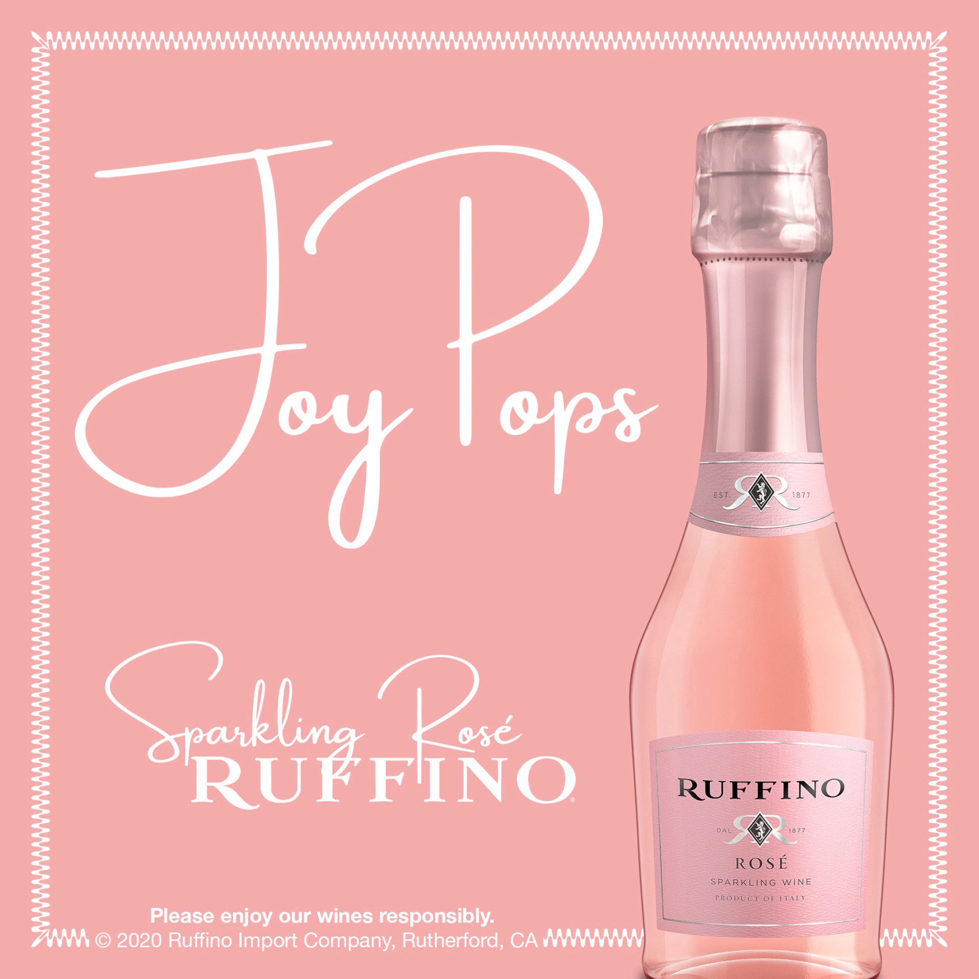 slide 6 of 7, Ruffino Lumina Prosecco DOC, Italian Rose Sparkling Wine, 3 pk 187 mL Mini Bottles, 18.97 fl oz