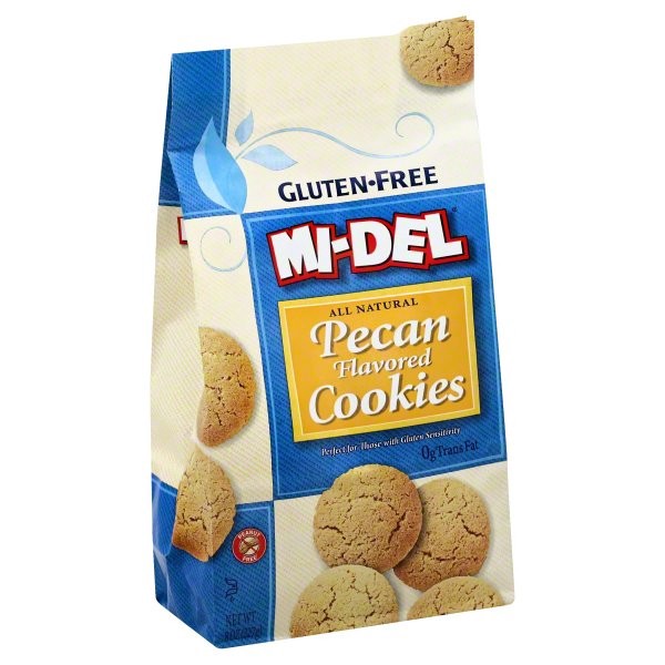 slide 1 of 5, MI-Del Cookies, Gluten-Free, Pecan Flavored, 8 oz