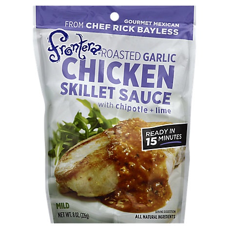 slide 1 of 1, Frontera Sauce Skillet Chicken Roasted Garlic Mild, 8 oz