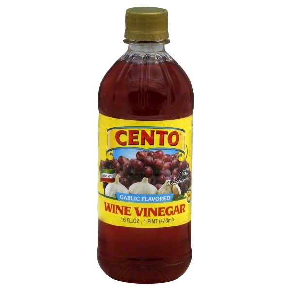 slide 1 of 2, Cento Wine Vinegar - Garlic, 16 fl oz