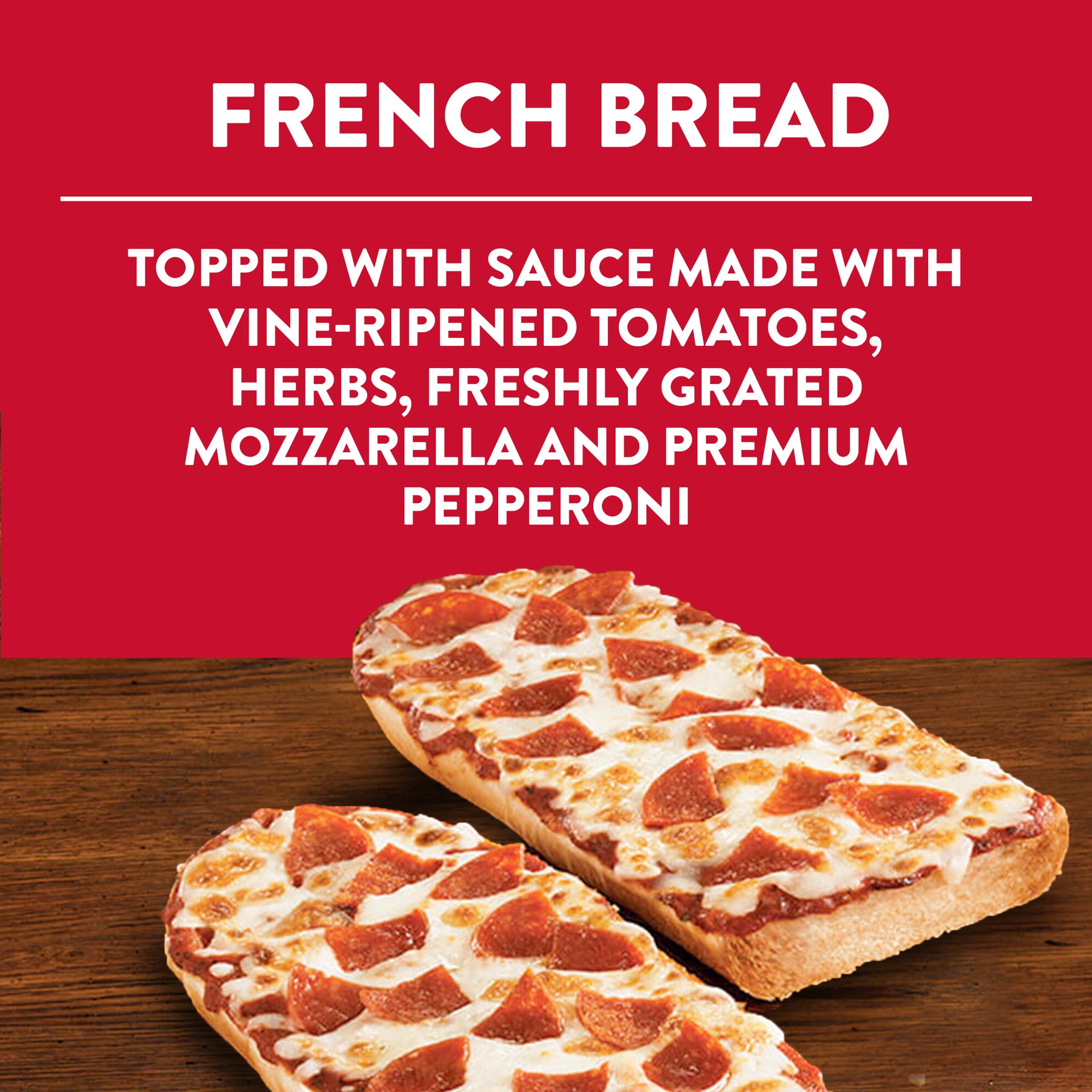 slide 3 of 3, Stouffer's Frozen Pizza - Pepperoni French Bread Pizza, 51.12 oz