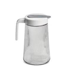 Core Home Clear Glass Ribbed Pitcher