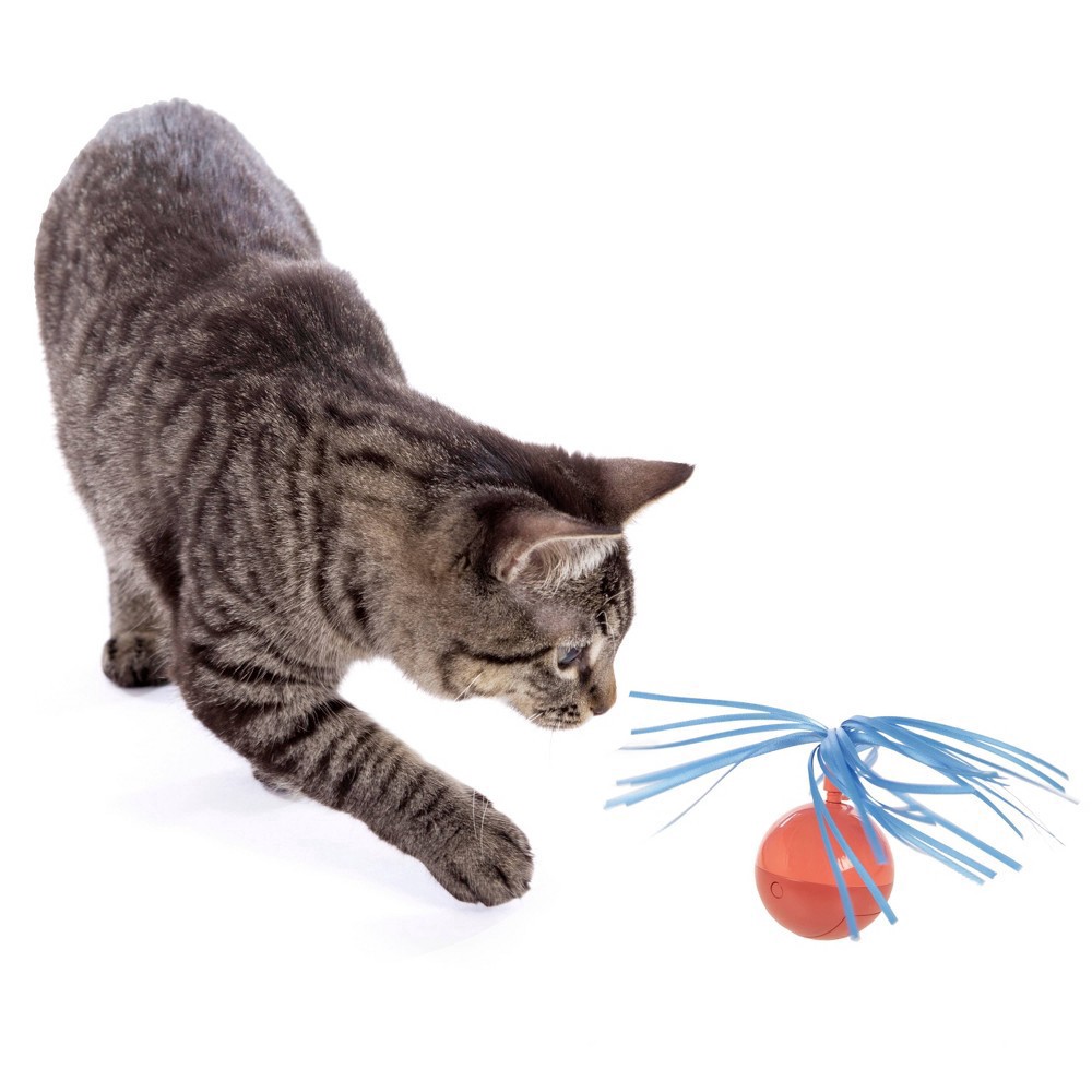 slide 4 of 6, SmartyKat Twirly Top Electronic Motion Cat Toy, 1 ct