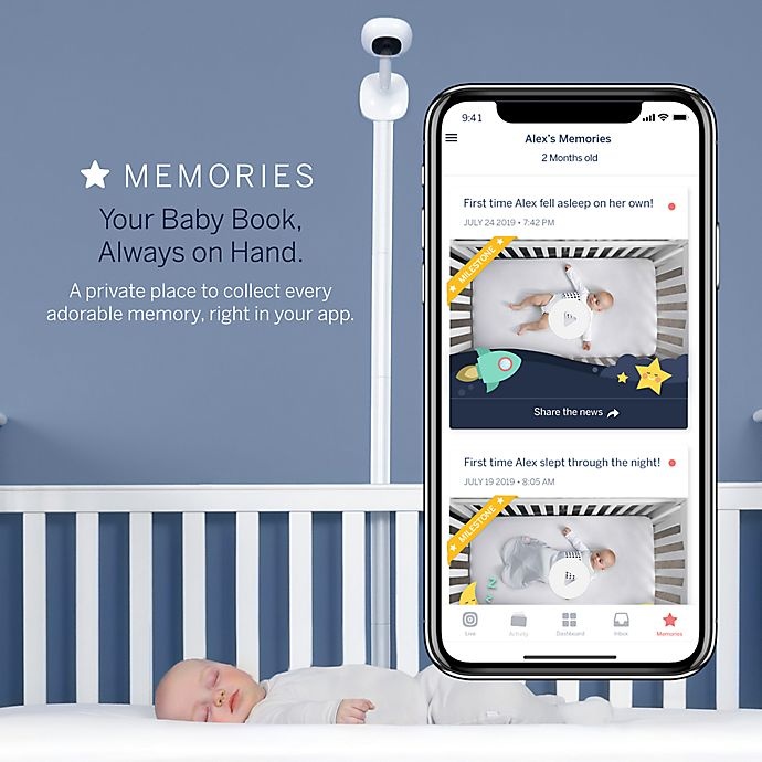 slide 4 of 8, Nanit Plus Smart Baby Monitor & Wall Mount, 1 ct