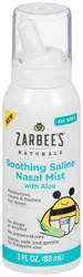 Zarbee's Naturals Soothing Saline Nasal Mist with Aloe for All Ages, 3 Ounce Canister