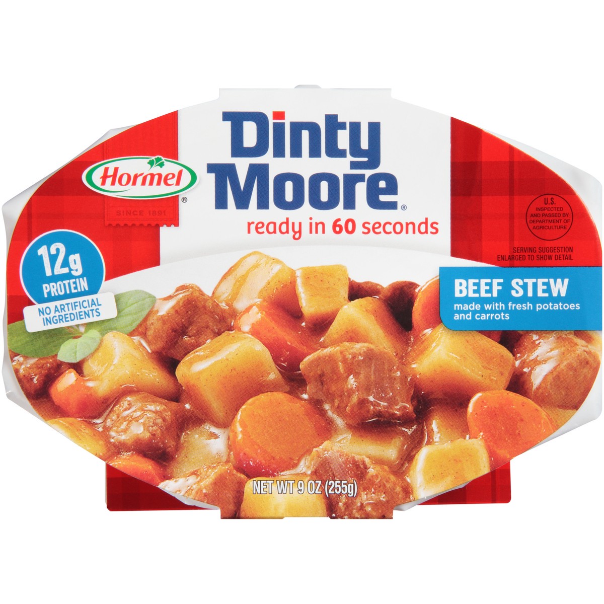 slide 9 of 11, Hormel Dinty Moore Beef Stew 9 oz. Sleeve, 9 oz