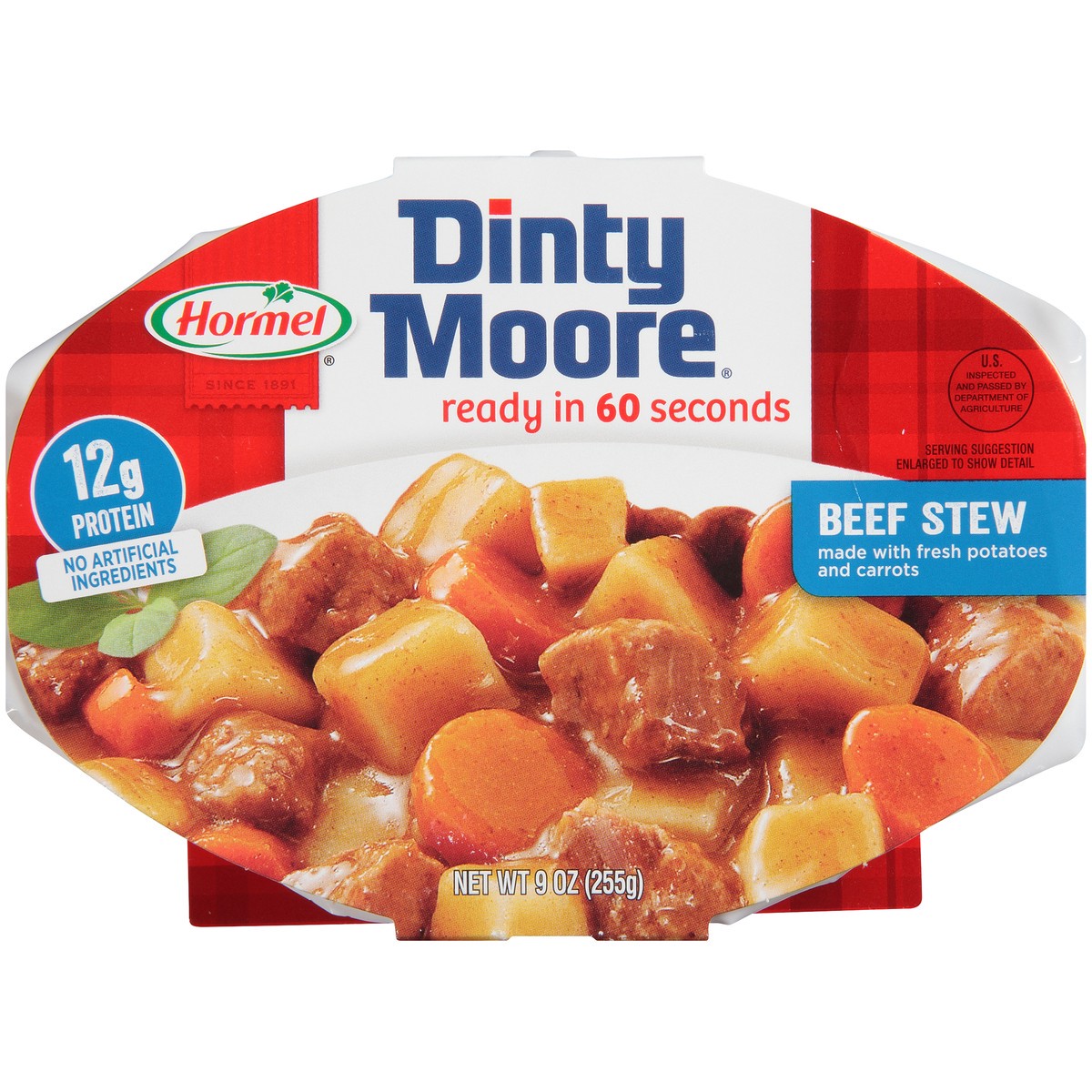 slide 1 of 11, Hormel Dinty Moore Beef Stew 9 oz. Sleeve, 9 oz
