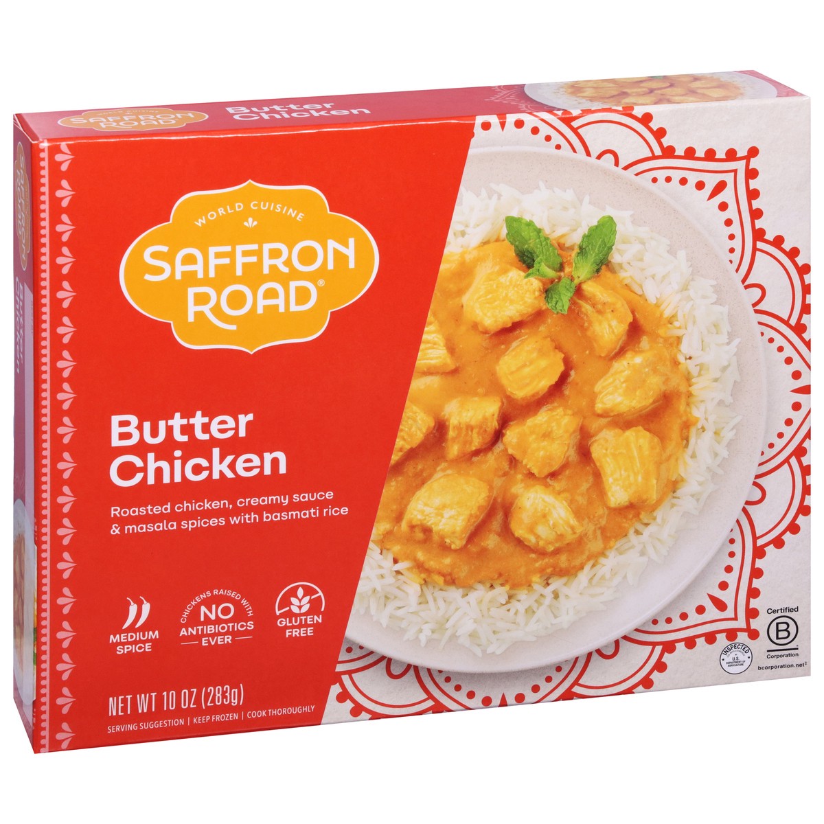 slide 2 of 9, Saffron Road Butter Chicken, Gluten-Free Indian Frozen Entrée, 10 oz