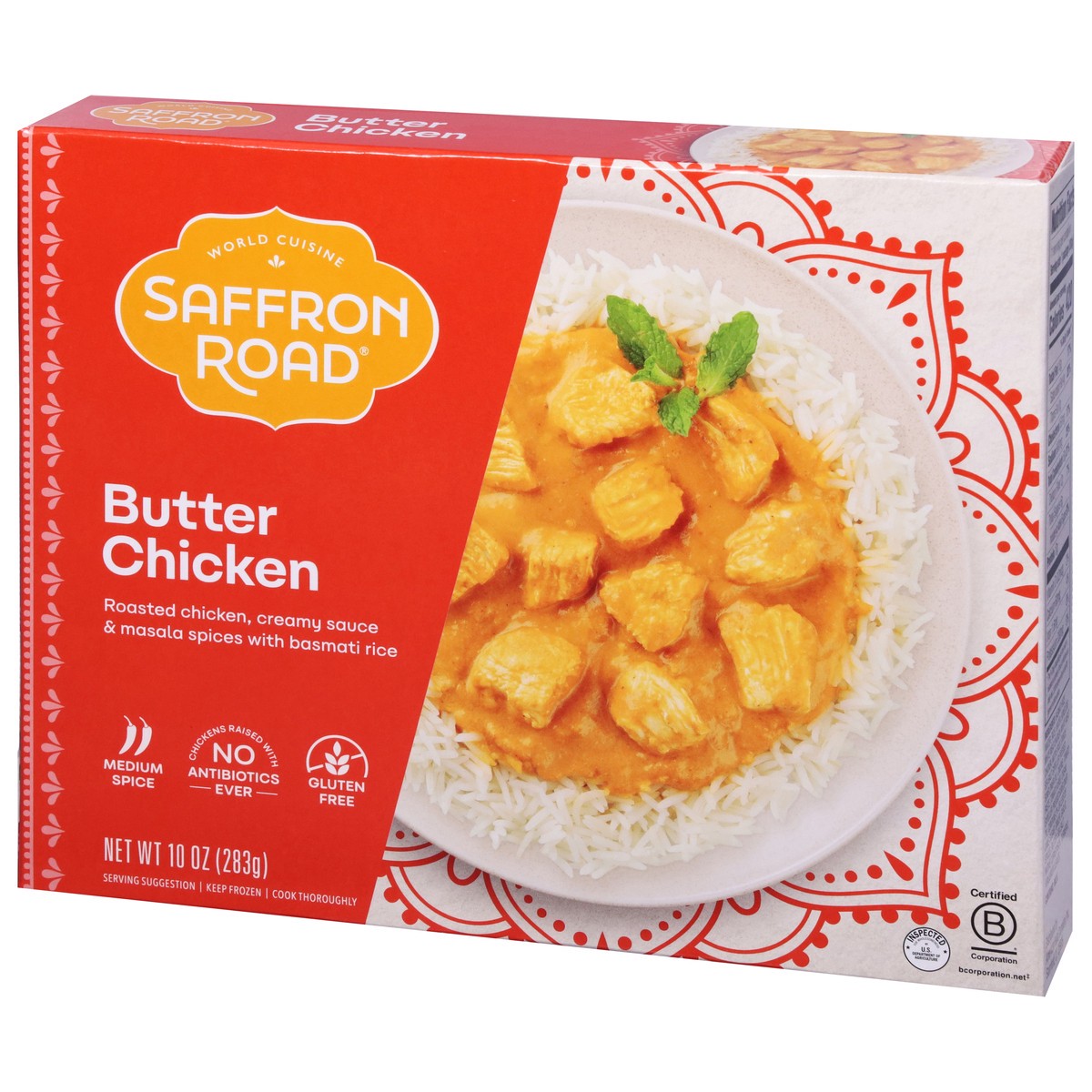 slide 2 of 9, Saffron Road Mild Spice Indian Recipe Butter Chicken 10 oz, 10 oz