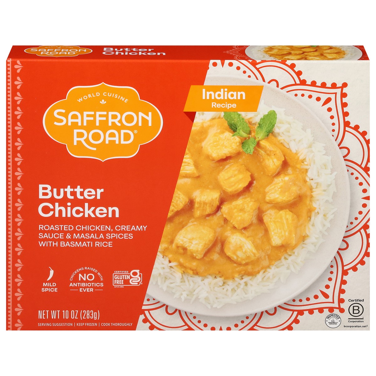 slide 1 of 9, Saffron Road Mild Spice Indian Recipe Butter Chicken 10 oz, 10 oz